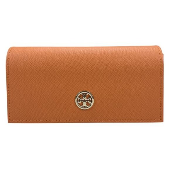 TORY BURCH Saffiano Orange Eyeglass Box - Picture 1 of 7